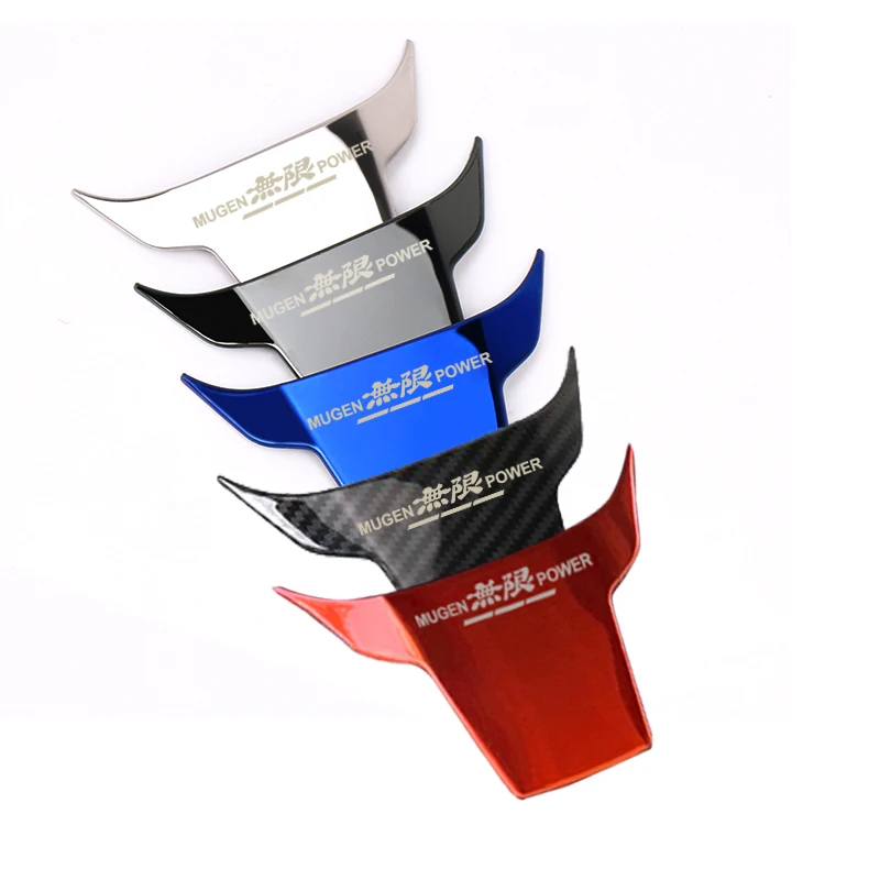 MUGEN POWER SPORT Car Steering Wheel metal decoration Fits for Honda Civic 10th FC/FK 2016 2017 2018 2019 | Автомобили и