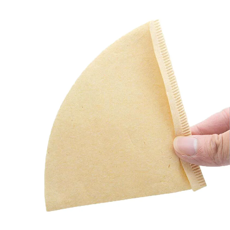 

40 X портативные Сменные бумажные фильтры для кофе натуральная древесная масса