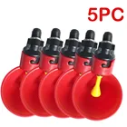 Автоматическая поилка для цыплят, пластиковая поилка для птицы, 5 шт., чашка для питья