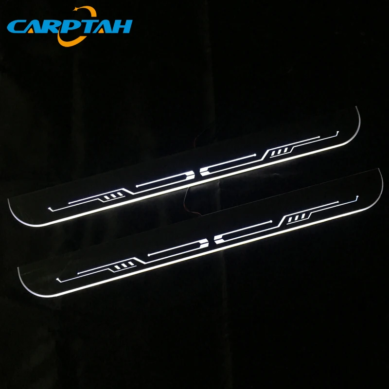 Движущийся светодиодный автомобильный светильник Накладка на порог двери