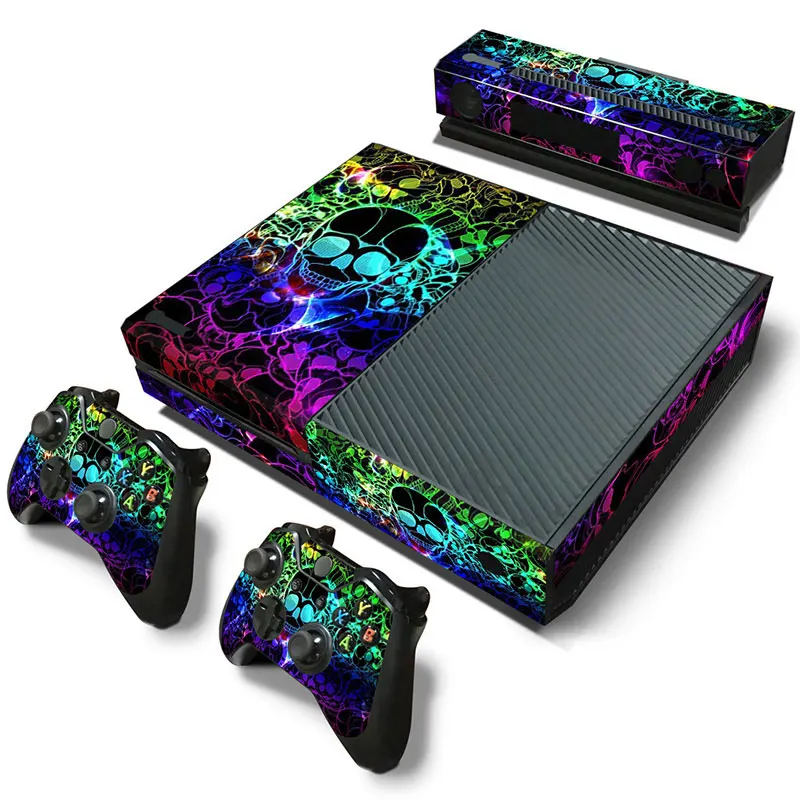 Skull design for X box one console sticker and 2 controllers XB OX ONE vinyl x skin sticker- | Электроника