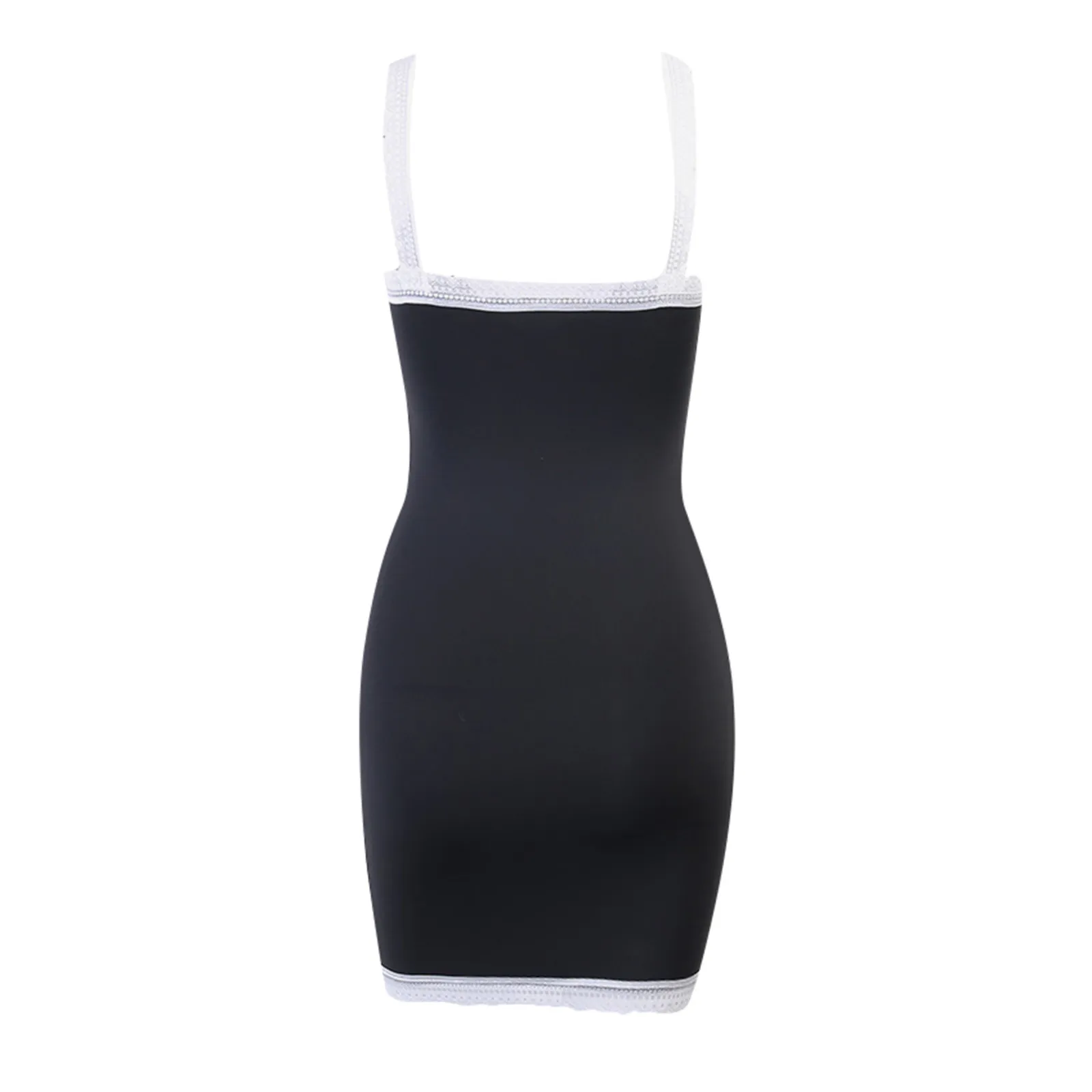 

Womens Sundress Summer Lace Strap Camisole Sexy Deep V Neck Lingerie Patchwork sling low-cut Bodycon Mini Party Casual Dress #