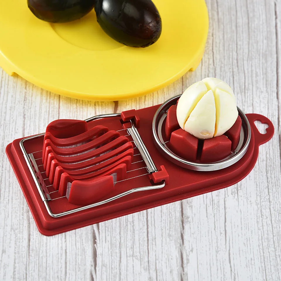 

Cooking Tools 2in1 Cut Multifunction Kitchen Egg Slicer Sectione Cutter Mold Flower Edges Gadgets Tools Ferramentas AX-04
