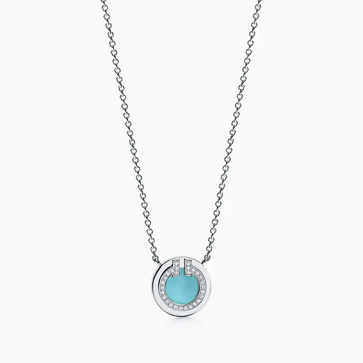 

Tiffany 925 sterling silver round necklace women pendant elegant wedding jewelry couple holiday gift classic fashion 11