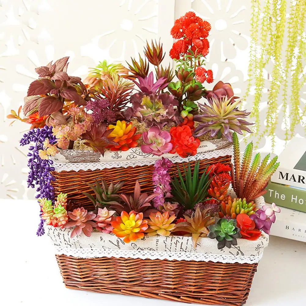 1 шт. искусственные растения суккулент яркий цвет сделай сам домашний офис сад