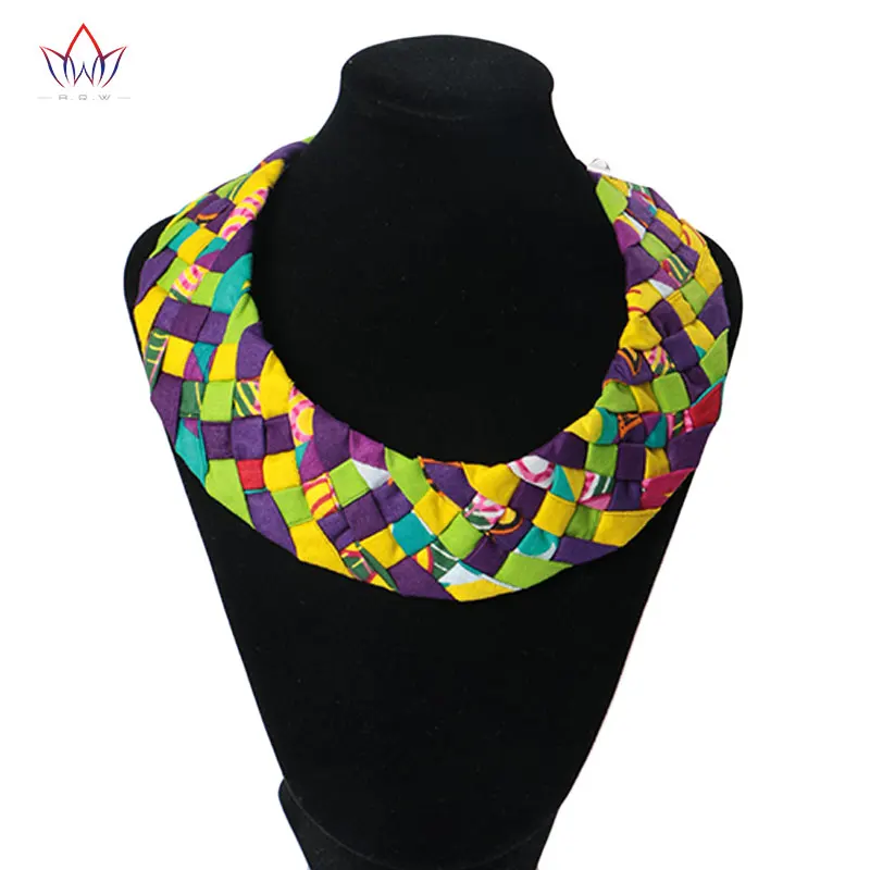 Африканское ювелирное изделие с принтом ожерелье Анкары массивное этническое