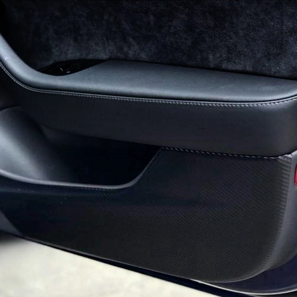 

Car Anti-Kick Pad Sticker For Tesla Model 3 Interior Door Protection Mat Anti-Dirty Protective Cover Trim Sticker Carbon Fibe