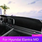 Для Hyundai Элантра МД AD приборной панели автомобиля Обложка Коврик козырек от солнца Pad инструмент Панель ковры 2011-2016 2017 2018 2019 аксессуары