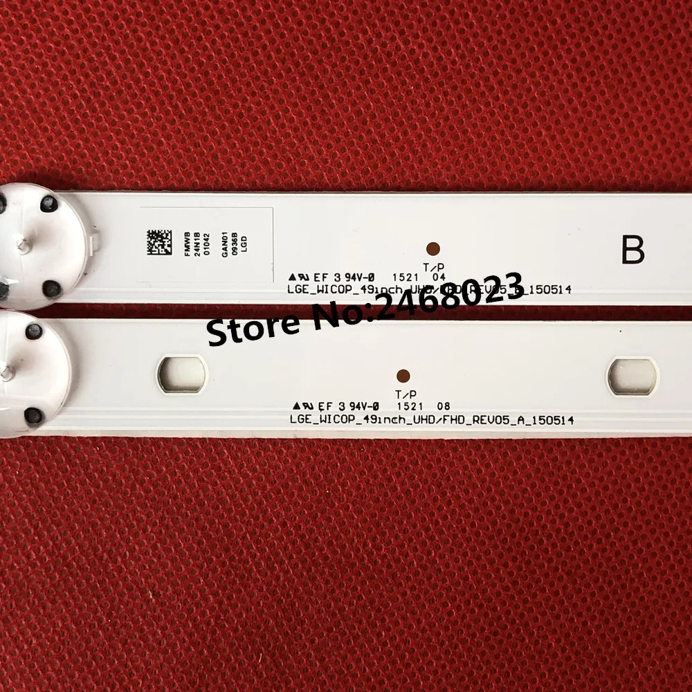 Светодиодная лента для подсветки LG 49UH610A 49UH6100 49LF5100 49UH6030 49UF640V 49UF6407 49UF640 49LF510V 8