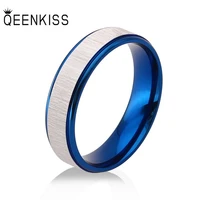 qeenkiss rg850 2021 fine jewelry wholesale fashion new woman man birthday wedding gift brushed titanium stainless steel ring 1pc