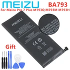 Meizu 100% оригинальный аккумулятор BA793 для Meizu Pro 7 Plus M793Q M793M M793H мобильный телефон в наличии 3510 мА  ч с номером отслеживания