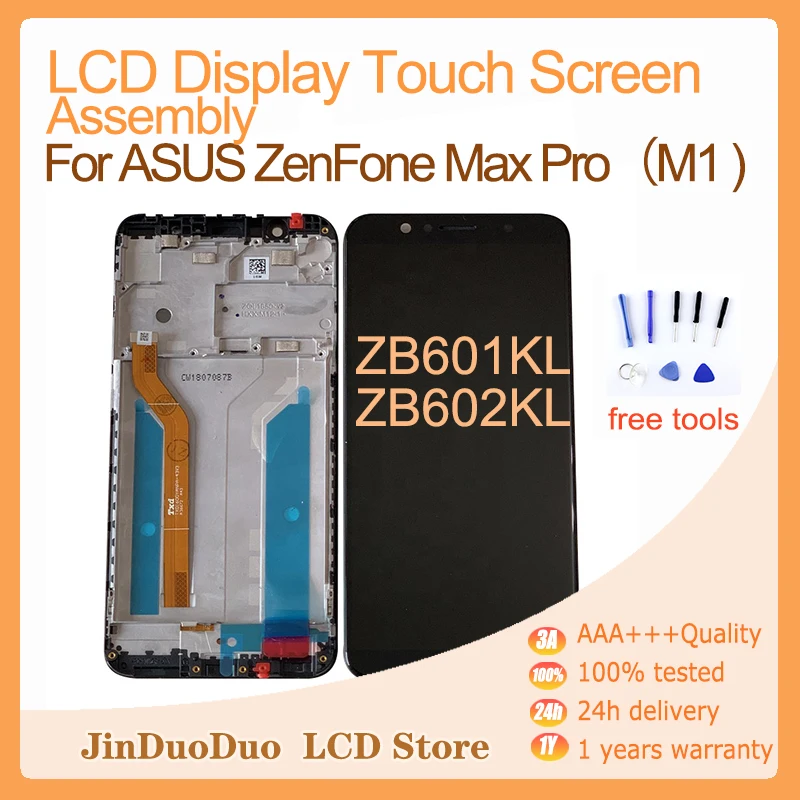 

5.99Original For ASUS ZenFone Max Pro M1 ZB601KL LCD Display Touch Screen Digitizer Assembly For Asus zb602kl Display with Frame