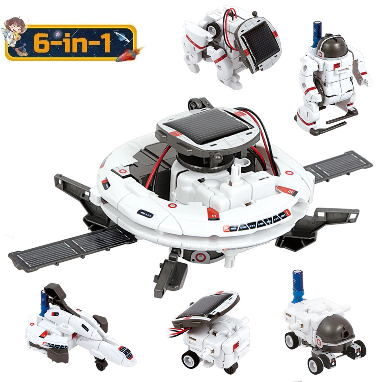 Вынос руля игрушки 6 в 1 пространство комплект солнечных роботов развивающие