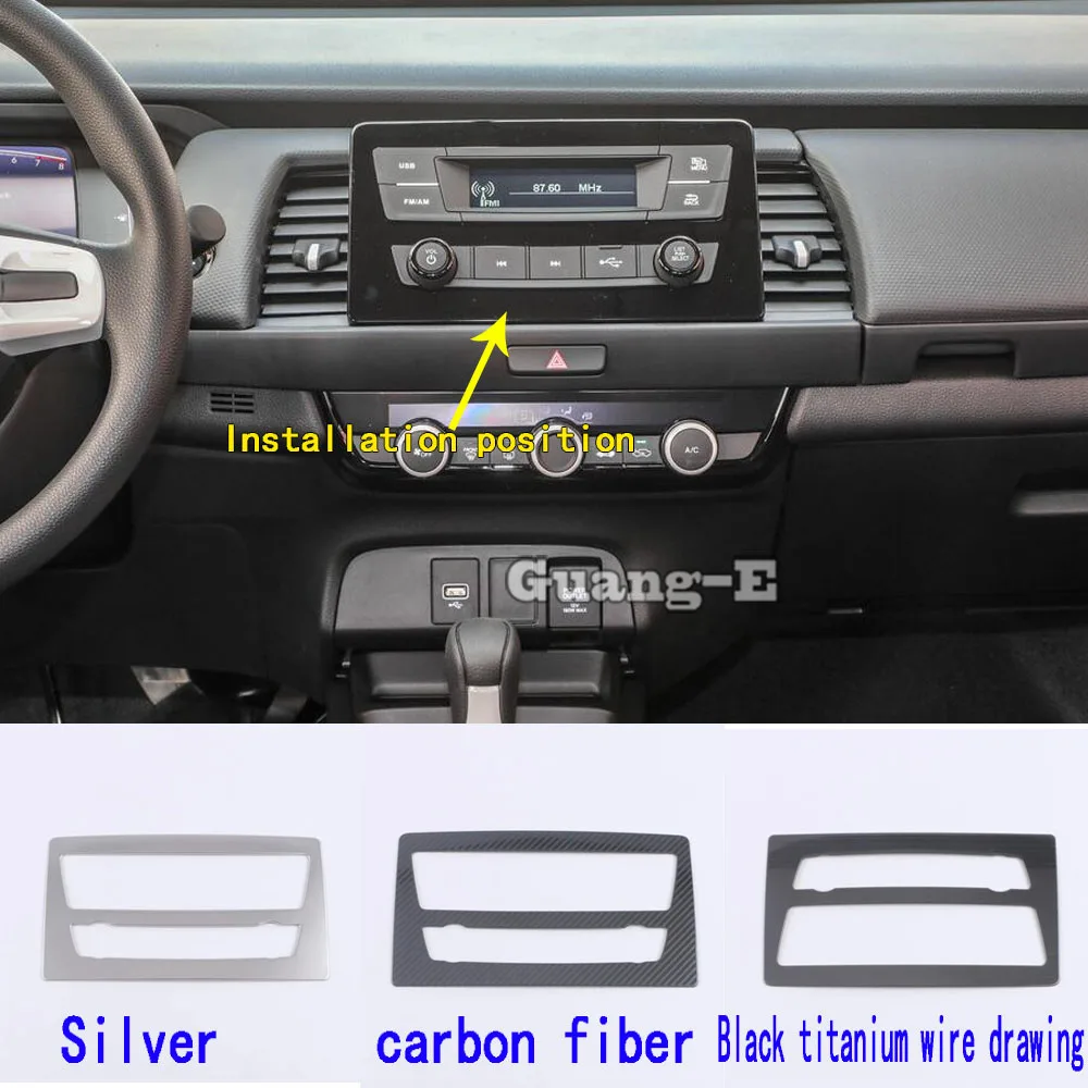 

Car Garnish Navigation Map GPS Trim Dashboard Meter Instrument Panel Gauge Frame Stick For Honda Fit Jazz 2020 2021