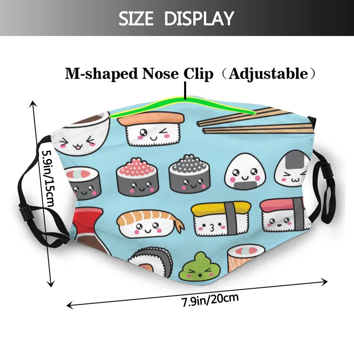 Японские суши с забавными выражениями лица для мужчин и женщин уличные виды