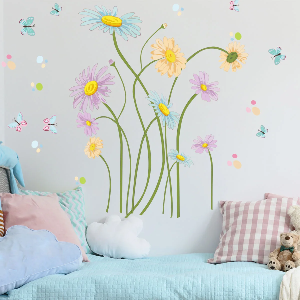

Creative Warm Wall Sticker Butterfly Flower Self-adhesive Stickers Bedroom Living Room Decoration House Decoration Wall Decor
