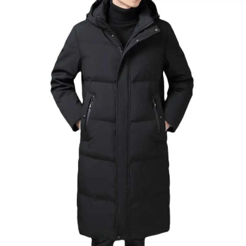 M.Y.FANTASY 2021 Высококачественная куртка на белом утином пуху мужские зимние теплые длинные пальто модные толстые пуховые куртки с капюшоном по...