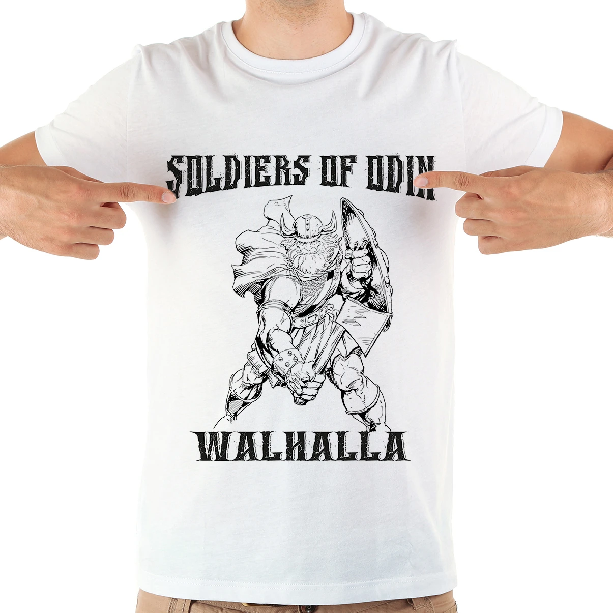 Vikings Soldiers of Odin t-shirt men 2019 new white casual homme TShirt unisex streetwear t shirt | Мужская одежда