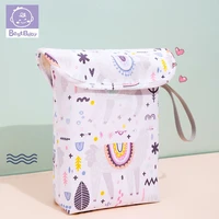 baby diaper bag organizer reusable waterproof fashion prints wetdry cloth bag mummy storage bag travel nappy bag can 6 7 piece