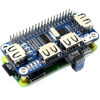 4 ports usb hub hat for raspberry pi 3 2 zero w extension board usb to uart for serial debugging compatible with usb2 01 0