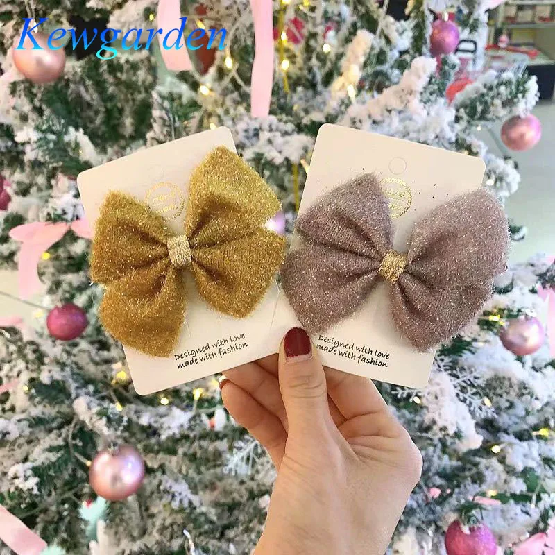 

Kewgarden заколка для девочек Рождественский подарок бант заколка 10 шт.