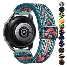 Nylon strap For Samsung watch 3/Galaxy Active 2/Gear S3/amazfit Adjustable Elastic watchband bracelet Huawei GT/2/2E/Pro band