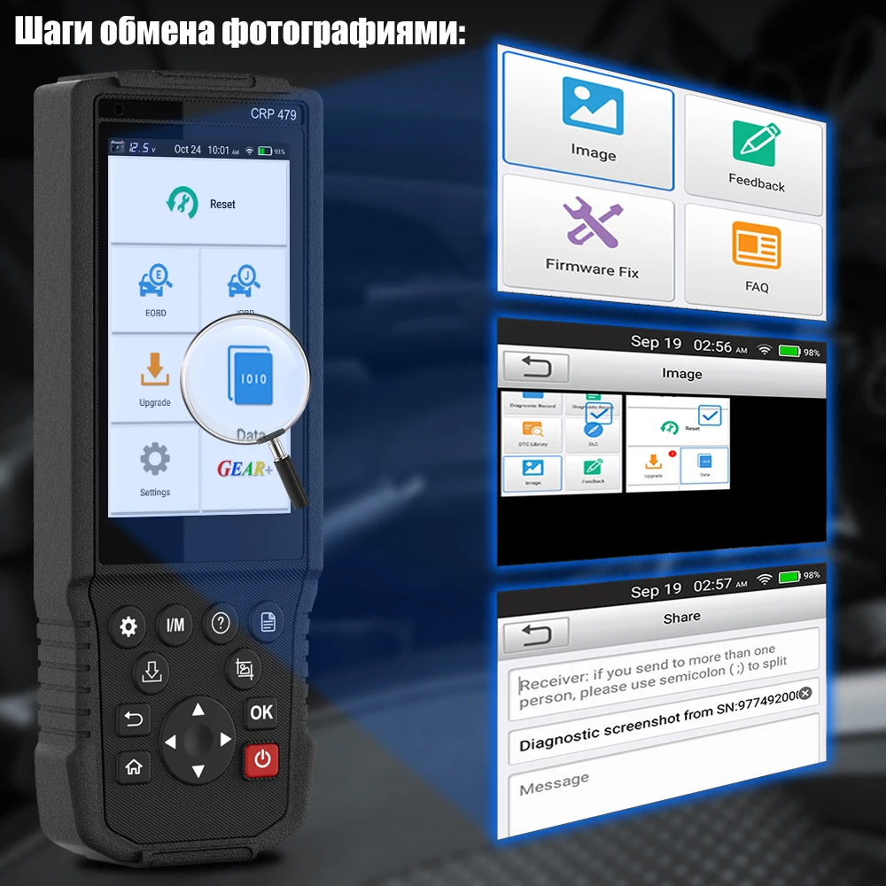 Launch X431 CRP479 OBD2 сканер ABS EPB DPF Сброс масла OBD2 считыватель кода launch X431 PK CRP429C EOBD ODB2 OBD 2 Автомобильный сканер