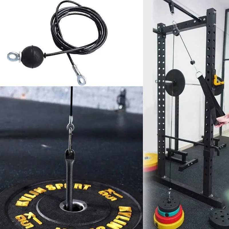 

1.4m/2.5m Wire Rope Heavy Duty Steel Wirerope Home Fitness Steel Duty Cable Pulley Heavy Wirerope 5mm Machine Accessories F4A5