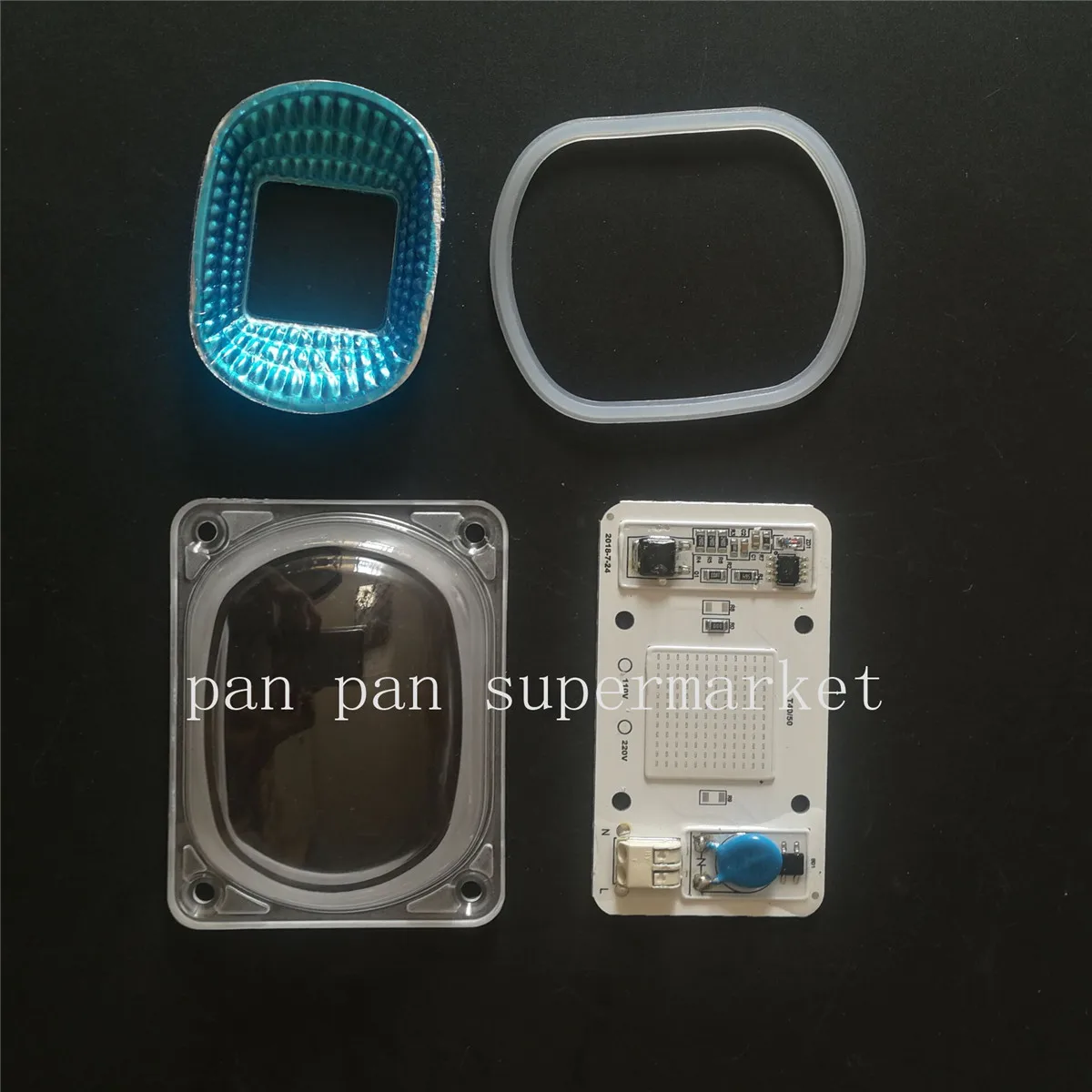 50 Вт УФ 220 В LED COB 392-400 нм чип + Отражатель объектива для светодиодного прожектора |