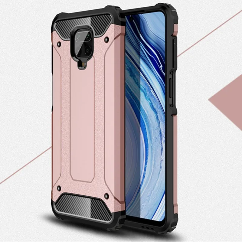 Противоударный армированный чехол для Xiaomi Redmi Note 9s роскошный силиконовый бампер