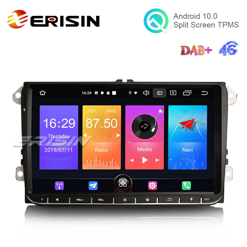 Erisin ES2728V 9 &quotDAB + Android 10 0 автомобильное стерео радио SatNav для VW Passat Golf 5 T5 Touran сиденье