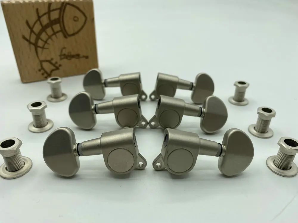 

Корейский Металлический тюнер-машинка, электрический гитарный тюнер, ключ, акустическая гитара, тюнер, колышки для Luna WashburN L3R3