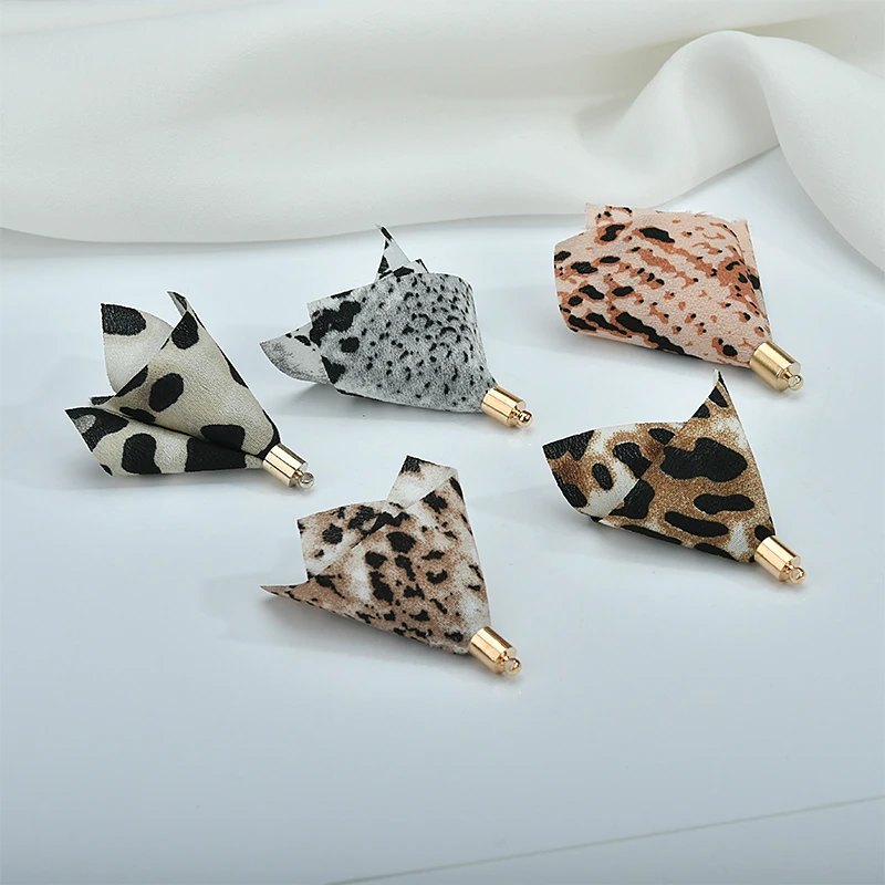 Кисточкой Леопард крокодиловая печать многоцветная ткань кисточки diy аксессуары