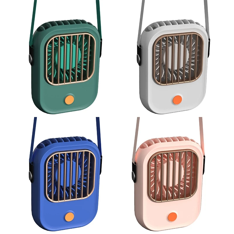 

Портативный подвесной шейный вентилятор, 1500 мАч USB Перезаряжаемый персональный карманный мини-вентилятор для рабочего стола, свободные рук...