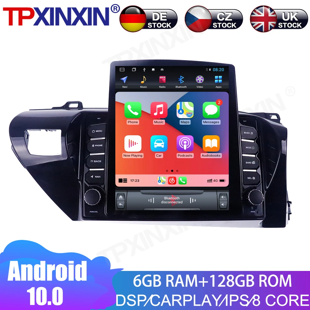 

Car Multimedia Radio Player Android 10 6+128GB For Toyota Hilux RHD 2015-2020 IPS Touch Screen Stereo GPS Navigation System DSP