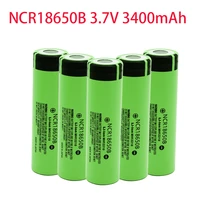 100 new original new ncr18650b 3 7v 3400mah 18650 lithium rechargeable battery for flashlight batteries discharge 20a