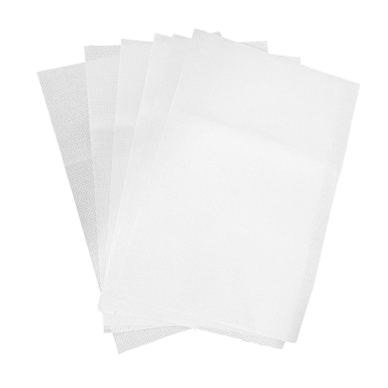 

6 Pieces Aida Cloth 11 Count Cross Stitch Fabric, White, Handmade Embroidery 12 By 18-Inch