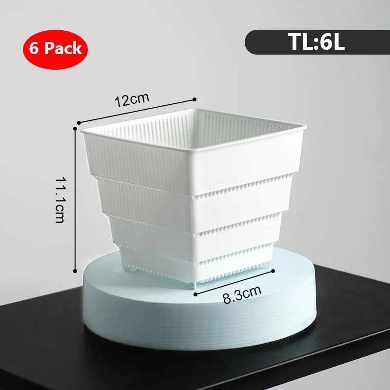 

Пластиковые цветочные горшки Meshpot 6/7/10/12/15 см