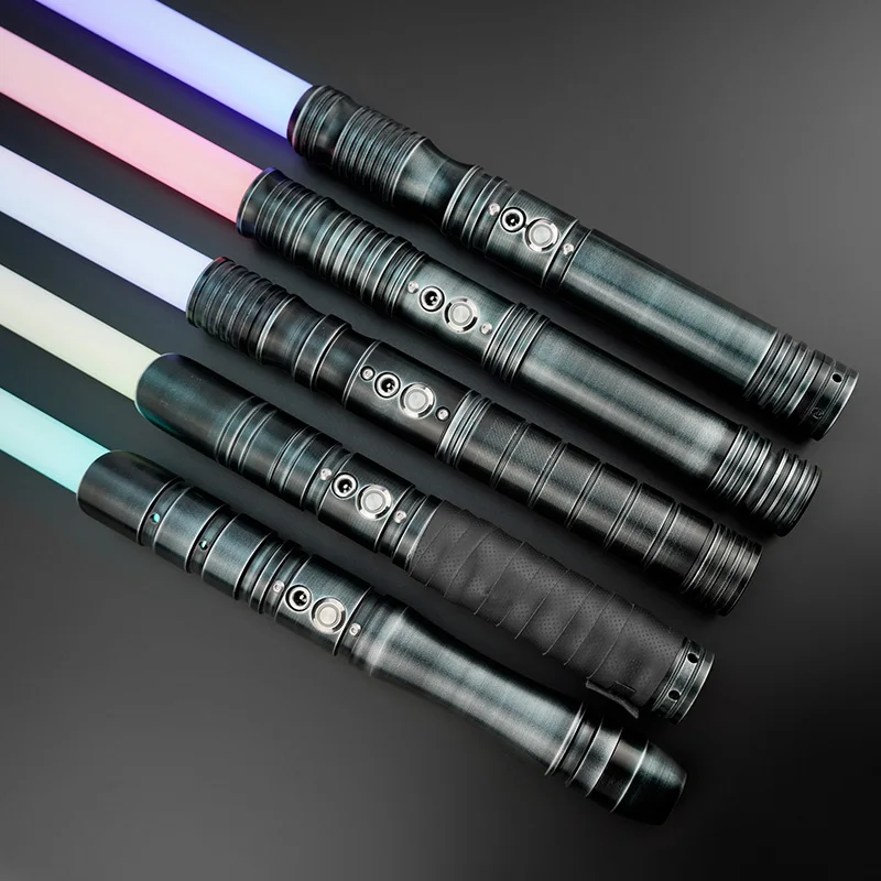 

THYSABER Metal hilt heavy dueling RGB lightsaber Battle series RGB 12 Colors Change Force FX FOC Blaster Toys Jedi Laser Sword