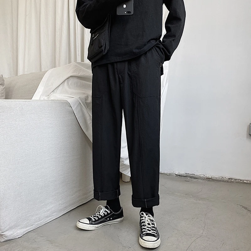 2019 мужские модные хлопковые повседневные штаны свободные для отдыха 6 цветов