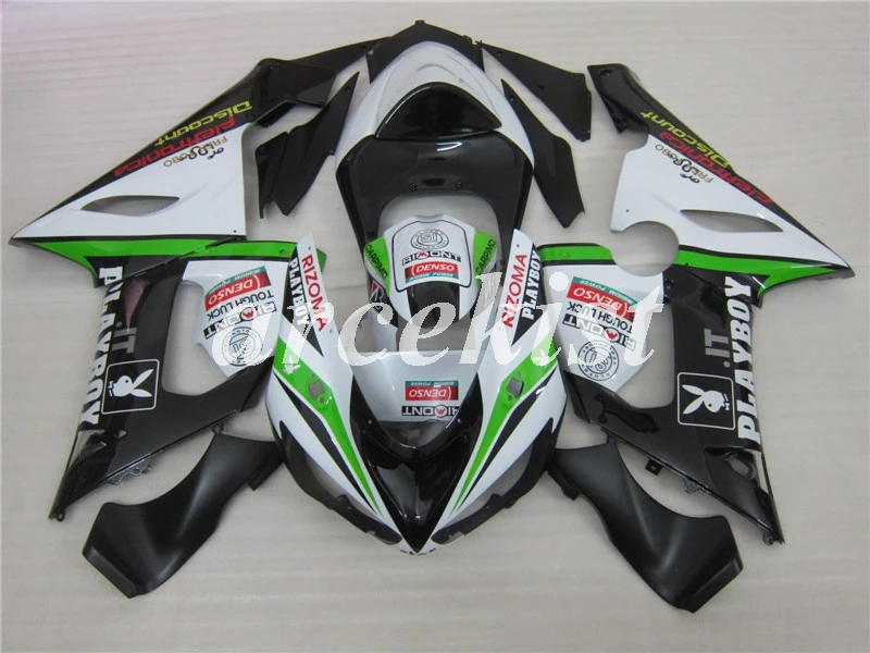Новый ABS комплект обтекателей подходит для Kawasaki ZX6R 2005 2006 мотоцикл Обтекатели ZX 6R 05