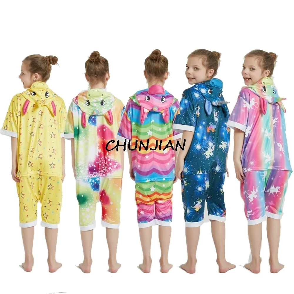 Кигуруми пижамы для мамы и детей комбинезон милая цельная Пижама пижама с