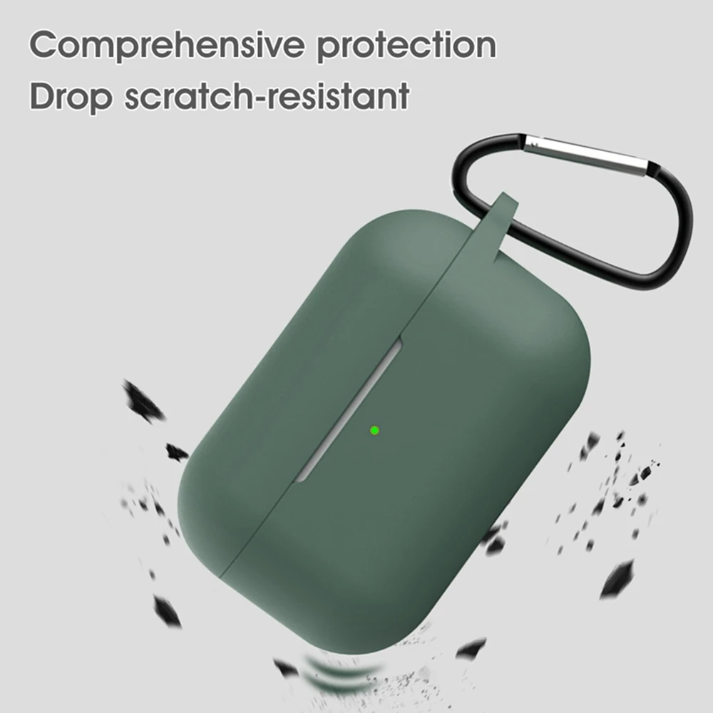 Однотонный чехол для наушников AirPods Pro роскошный прочный защитный из твердого