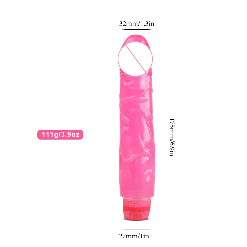 Многоскоростной Желейный фаллоимитатор Искусственный Мужской пенис