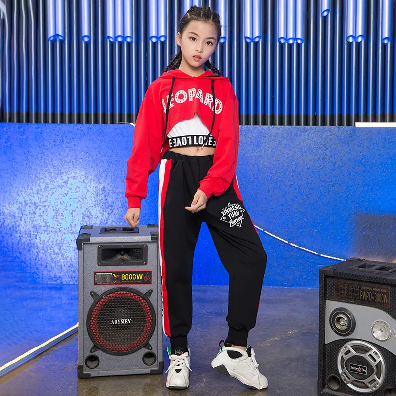 Новый костюм в стиле хип хоп для девочек и мальчиков женская футболка детская