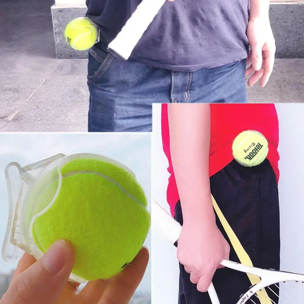 

Professional Tennis Ball Holder Waist Clip - Holds One Ball brand Stylish new Clear design, and Tennis quality 100% - high T2P4