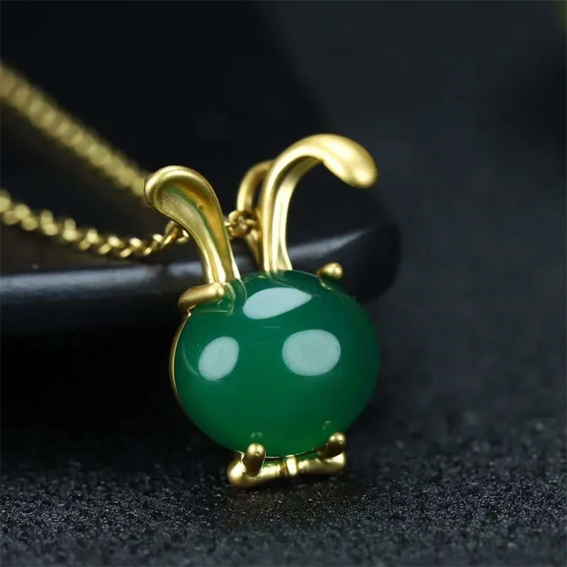 Лидер продаж подвеска из нефрита с инкрустацией и знаком зодиака цвет золото 24 К