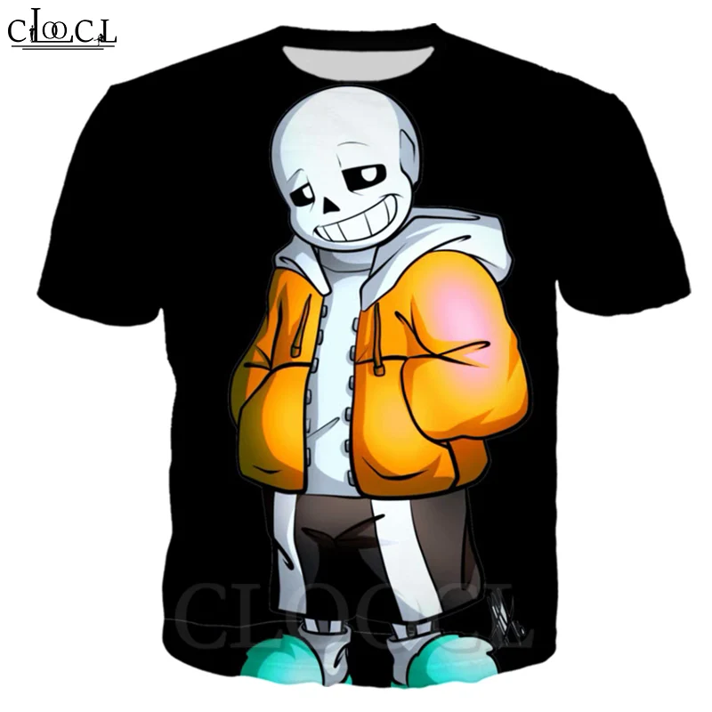 Новинка футболка CLOOCL с 3D принтом игры Undertale для мужчин и женщин лидер продаж