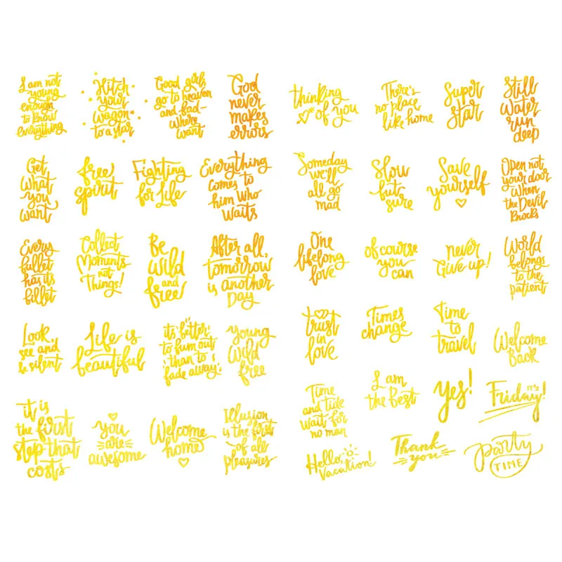 1 шт. наклейки на бумагу для путешествий с надписью Black Words Bless saing Kawaii стикеры