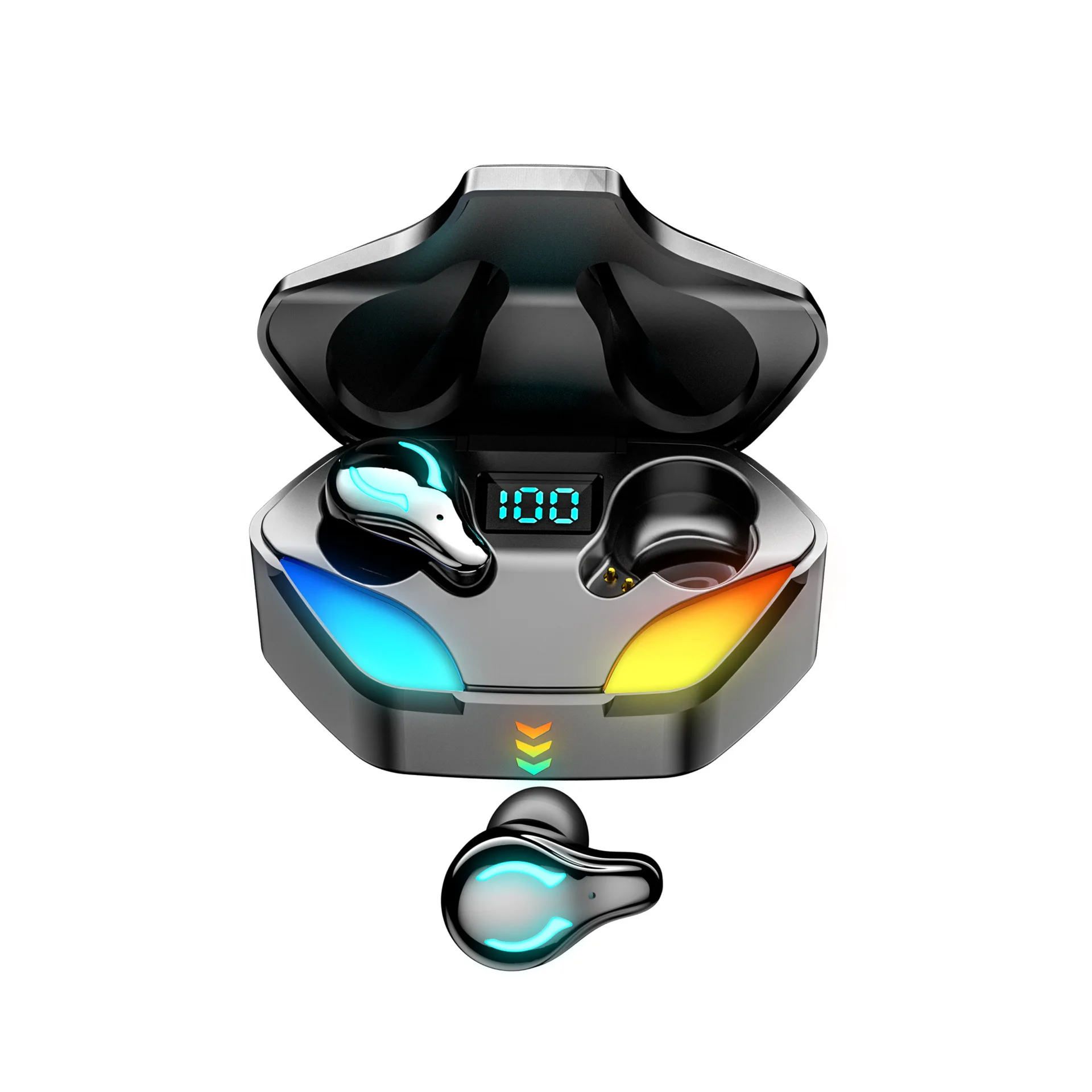Stereo Bluetooth Earphones Wireless Sports Earbuds 5.1 Charging Box IPX 7 Waterproof Gaming Music Mode Switch | Электроника